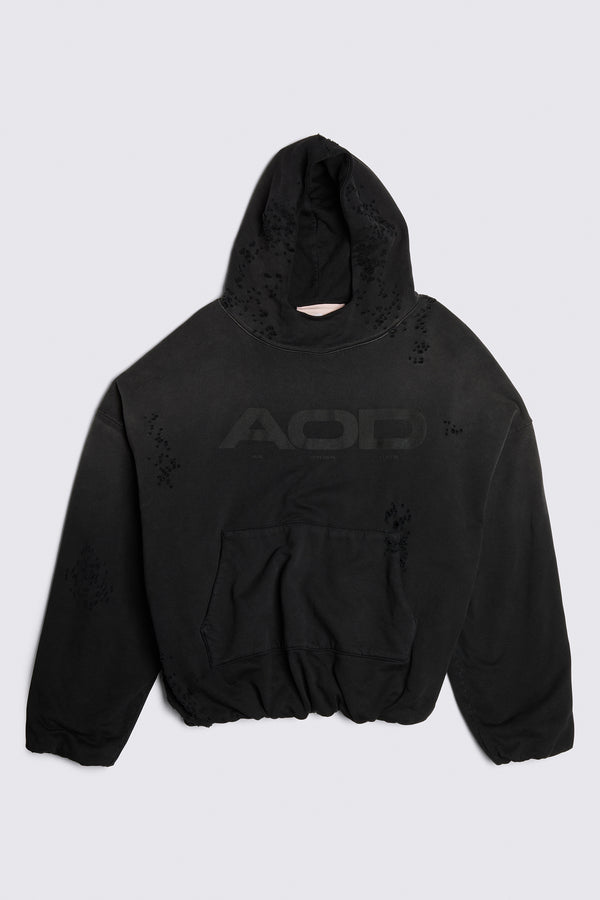 Over Destroyed Sunfaded Double Hoodie