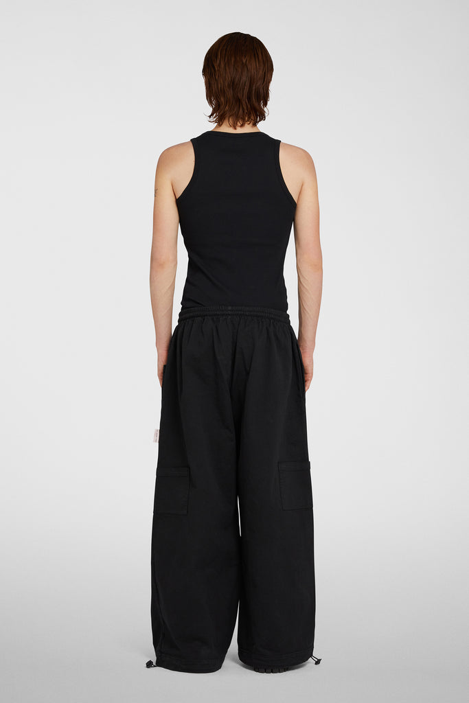 Loose Gabardine Parachute Pants